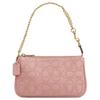 Nolita 19 Signature Rivet Zipper Closure Pebbled Leather Shoulder Tote Small Women's Pink