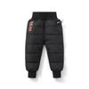 Winter Kids Trousers Baby Toddler Child Warm  Down Pants Soft Fashion Waterproof Outdoor Trousers Kids Clothing