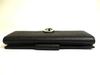 Authentic BVLGARI Black Leather Logo Clip Flap Long Wallet #a719  Refurbished