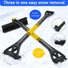 Extendable Pole Car Snow Brush Detachable Snow Scraper Snow Removal Tool  Automotive Use