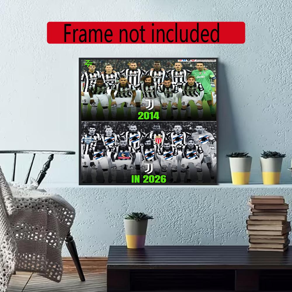 Juventus 5D Diamond Painting Round Diamond Rhinestones Mosaic Diamond Embroidery Wall Paintings Rhinestones Gift Frameless