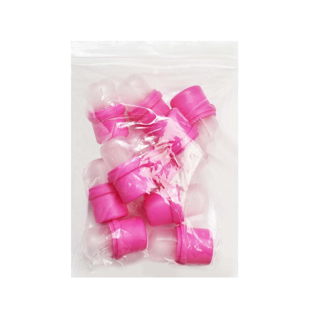 Silicone Nail Art Remover Set with Finger Cots for Gel and Crystal Nails – 10 Pieces
