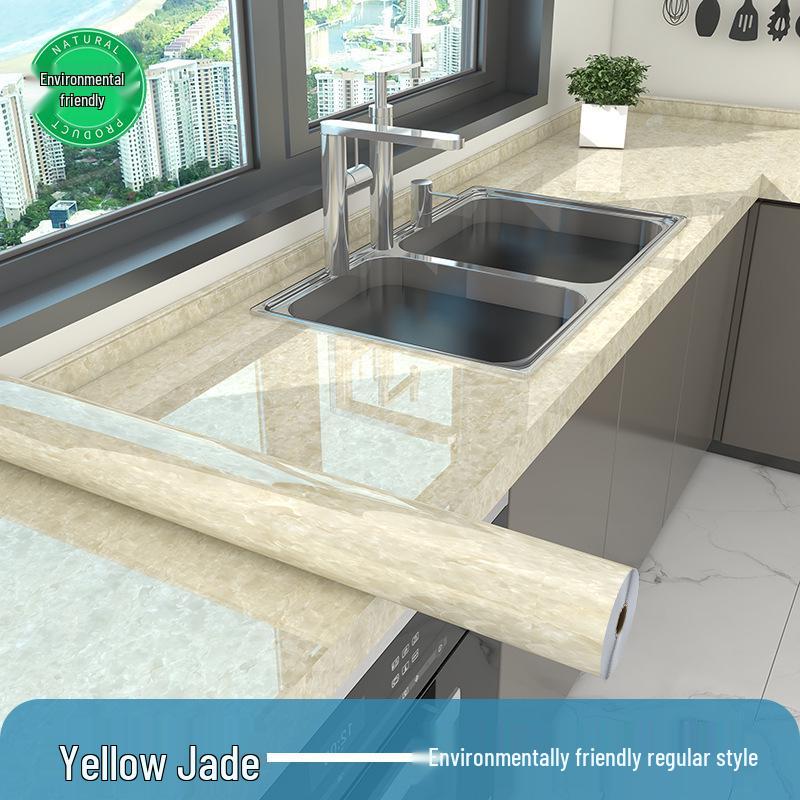 Oil-Proof Waterproof Self-Adhesive Protective Film for Kitchen Countertops and Cabinets.