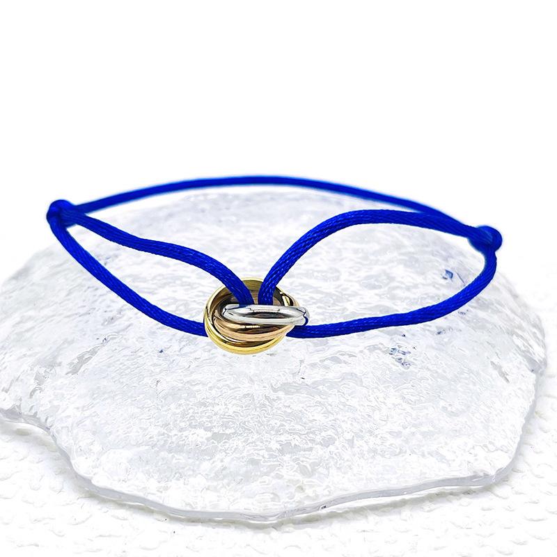Simple Retro Lucky Woven Rope Bracelet For Women Men Temperament Trendy Luxury Circles Bangles Jewelry Accessories Gifts