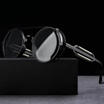 Vysoce kvalitní sluneční brýle Pánské Vintage kulaté obroučky Sluneční brýle UV400 Ochrana Oční optika Antireflexní brýle Dámské