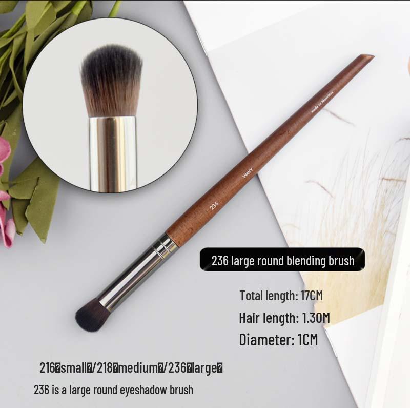 Soft Bristle Professional Makeup Brush Set: Blush, Eyeshadow, Powder & Single Piece Brush.