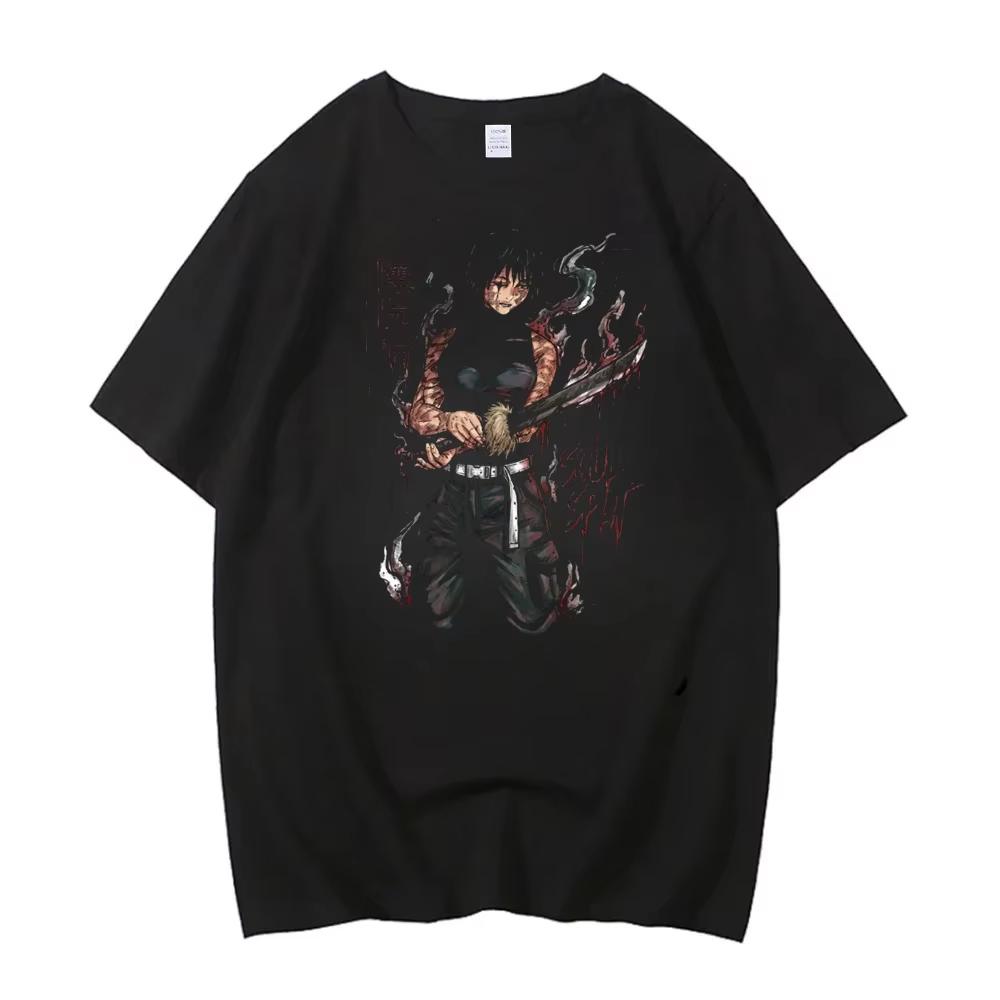 2026 Jujutsu Kaisen Summer T Shirt Anime Zenin Maki Printing Cotton Tshirt Unisex and Women Harajuku Fashion Loose