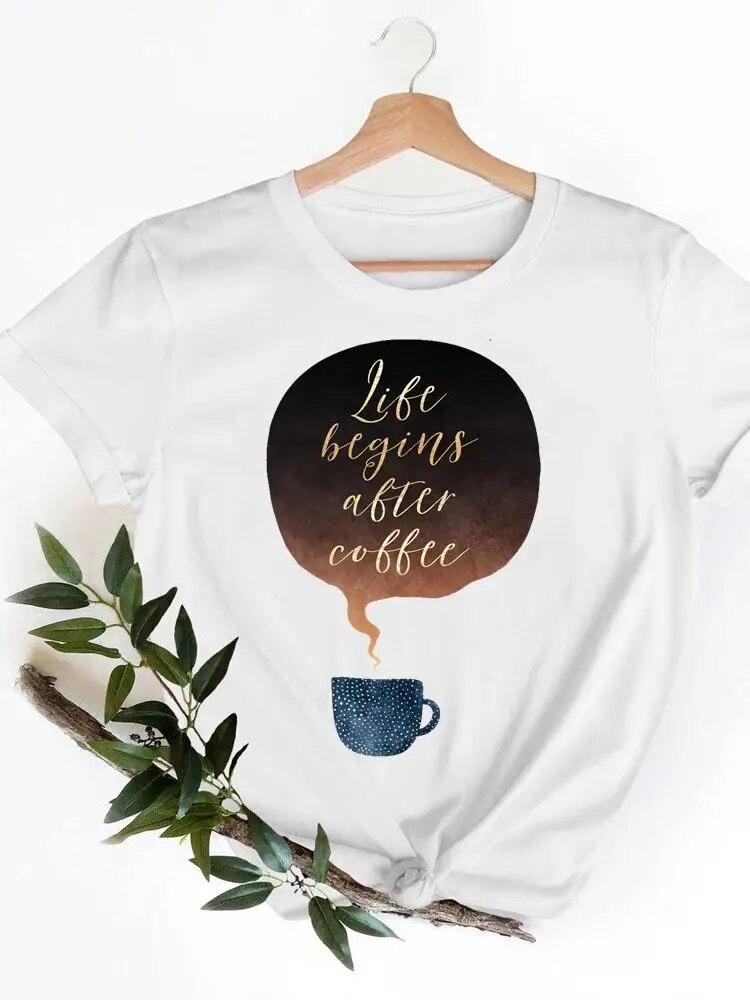 Short Sleeve Ladies Print T-shirts Geometric Spring  Clothing Women T Clothes Summer Casual Fashion Female Graphic Tee