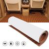 EVA Foam Teak Boat Decking Sheet Carpet Self-Adhesive Marine Yacht RV Boat Flooring Mats Decking Pad 94.5" x 35.4" Brown