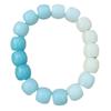 Ice White Jade Wenwan Bracelet: Soft Gradient Pink- Student Edition, Round Beads