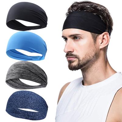 1/2PCS  For Men and Women Sport Sweat Headband Absorbent Sweatband Cycling Yoga Hair Head Sweat Bands Sports Accessories