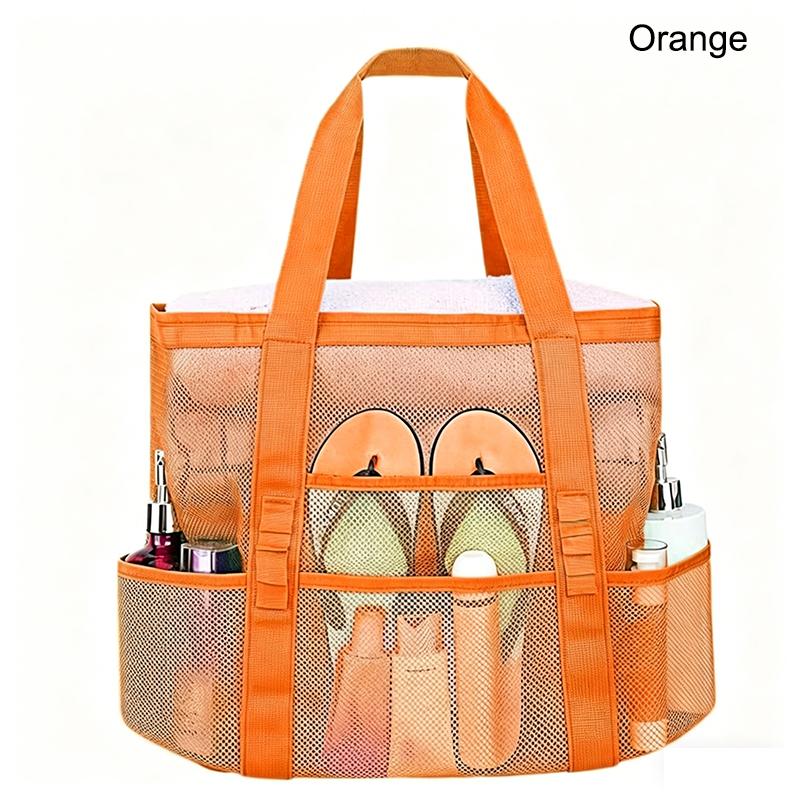 Oversized Mesh Beach Wash Bag, Large Capacity Storage Bag, Foldable Mesh Beach Tote Bag, Beach
