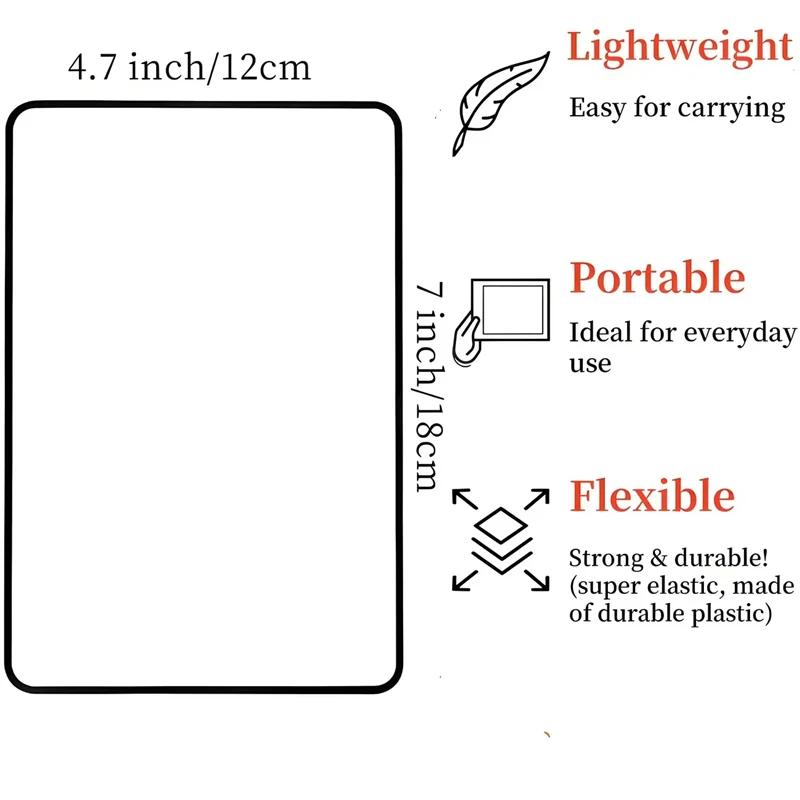 New Full Page Large Sheet Magnifier Magnifying Glass Reading Aid Glass Page Magnifying Lens Ultra-thin Reading Magnifier New