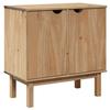 VidaXL Hallway Cabinet OTTA 75x40x75 Cm Solid Pine Wood, Hallway Furniture, Cloakroom Furniture, Storage Furniture 4013461