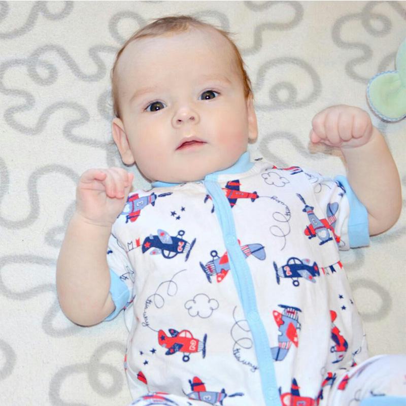 Newborn Boy Girl  Infant Clothing Cotton Button Short Sleeve Rompers Winter Spring One Piece Kid Long Sleeve Kidswear Aapparel