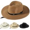 Cappelli da sole pieghevoli da uomo taglia xxxxl 62cm Casual da donna Cappello di paglia Panama da spiaggia Moda Cappellino Jazz Stile Messicano Cappello da cowboy Western