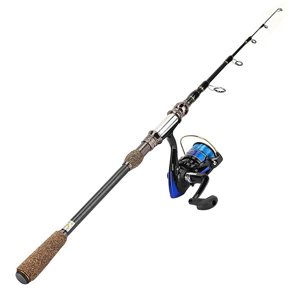 Sea Fishing Rod Short Section Carbon Fiber Stretchable Fishing Pole Lure Accessories 1.8m
