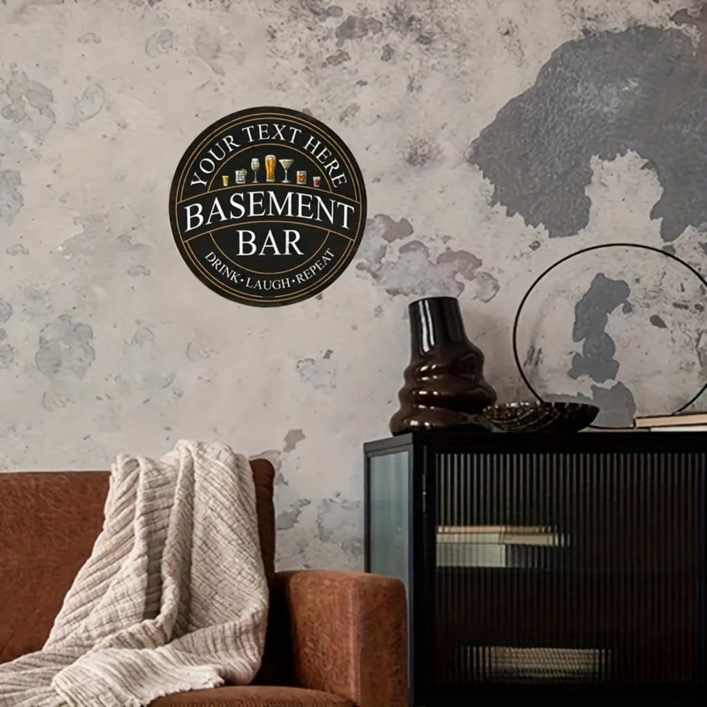 Custom Vintage Look Aluminum Metal Sign for Home Bar Garage Pub Wall Decor