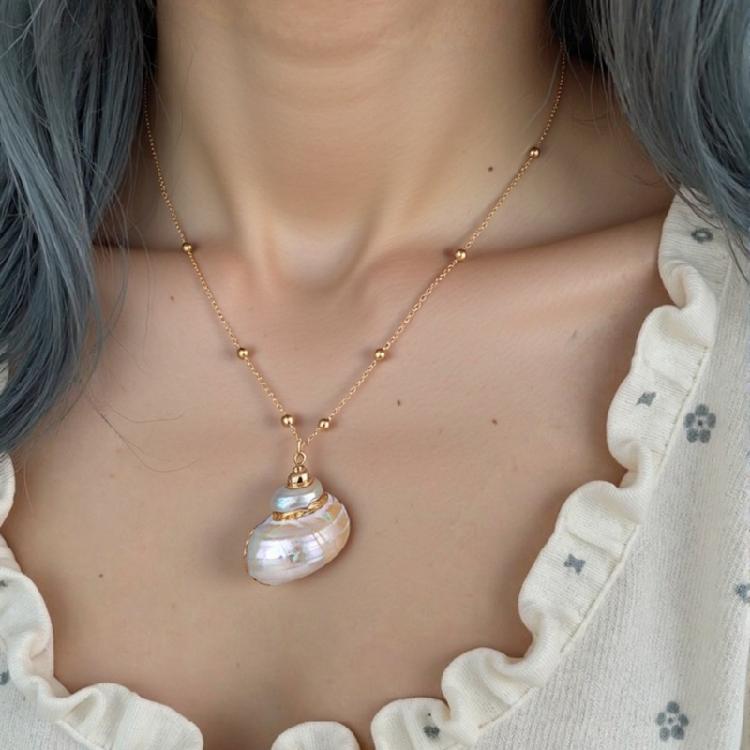 Naszyjnik z muszelek Regulowany łańcuszek na obojczyk Biżuteria o tematyce plażowej Dla kobiet i mężczyzn Łańcuszek na szyję Do codziennego noszenia