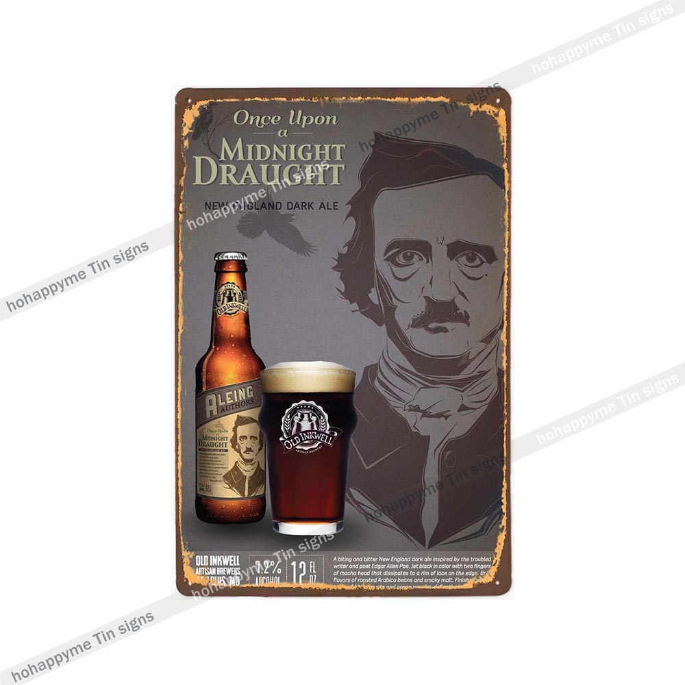 Beer Metal Poster Signs Alcohol Vintage Decoration Plates For Wall Bar Pub Club  Kitchen Bedroom Retro Plaque Home Decor 20x30cm