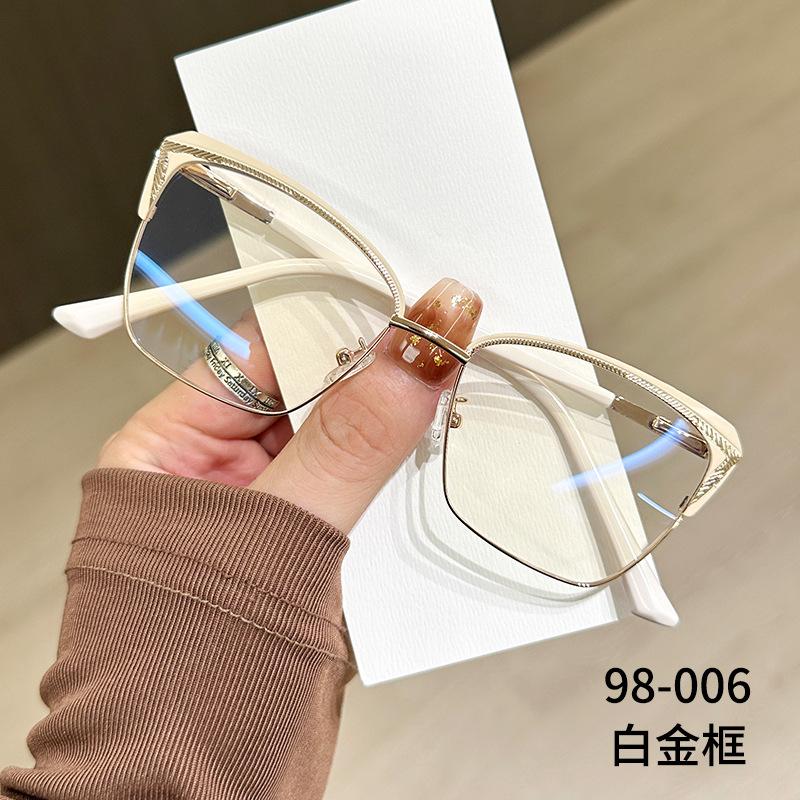 

Anti-Blue Light Glasses Ultralight Eye Protection Round Eyeglasses Metal Optical Eyeglass Office Glasses Accesorios Para