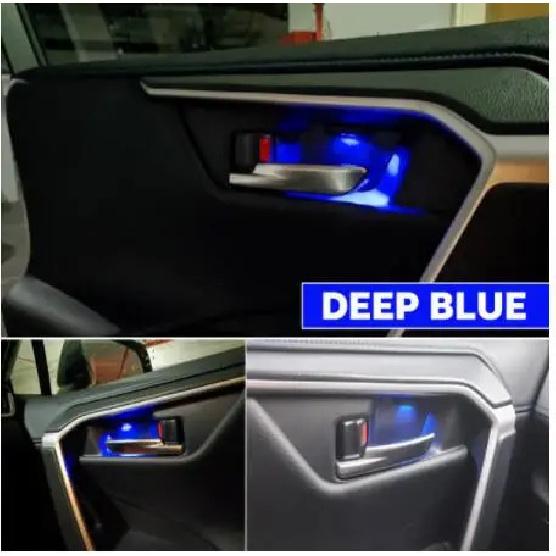 Для Toyota RAV4   5-го поколения Лампа в углубление внутренней двери Переоборудование Внутренняя ручка Светодиодная лампа атмосферы Декоративный свет