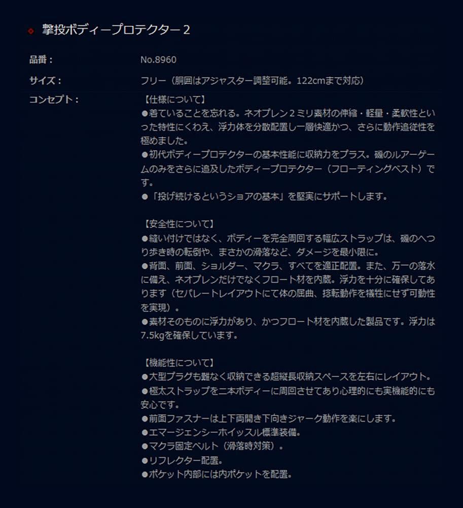 OWNER Gekito Body Protector 2 Ash Black