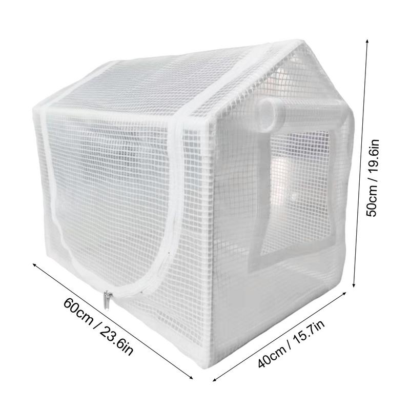Mini Greenhouse Outdoor Flower House Easy Set Up UV Protected Thickened PE Cover Roll-up Zippered Window Patio For Outdoor