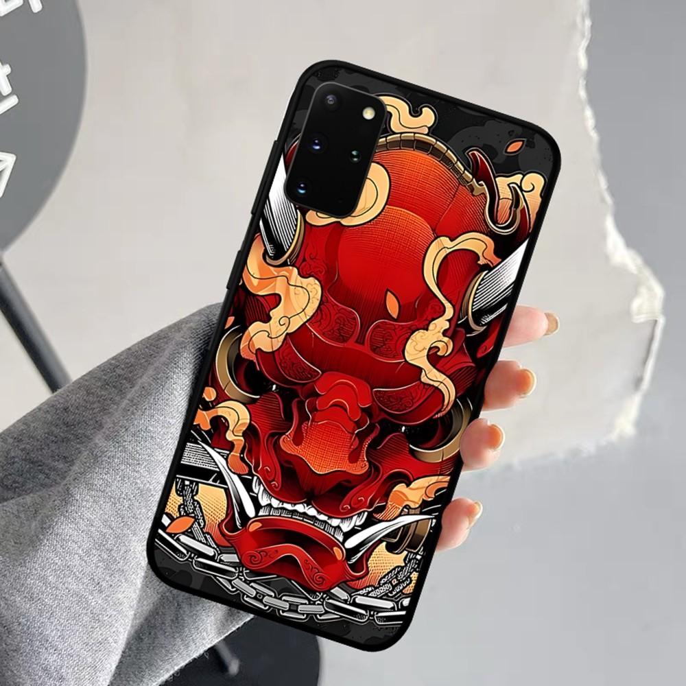 Samurai Oni Mask Phone Case For Samsung S 9 10 20 21 22 23 30 23 24 Plus Lite Ultra FE S10lite Fundas