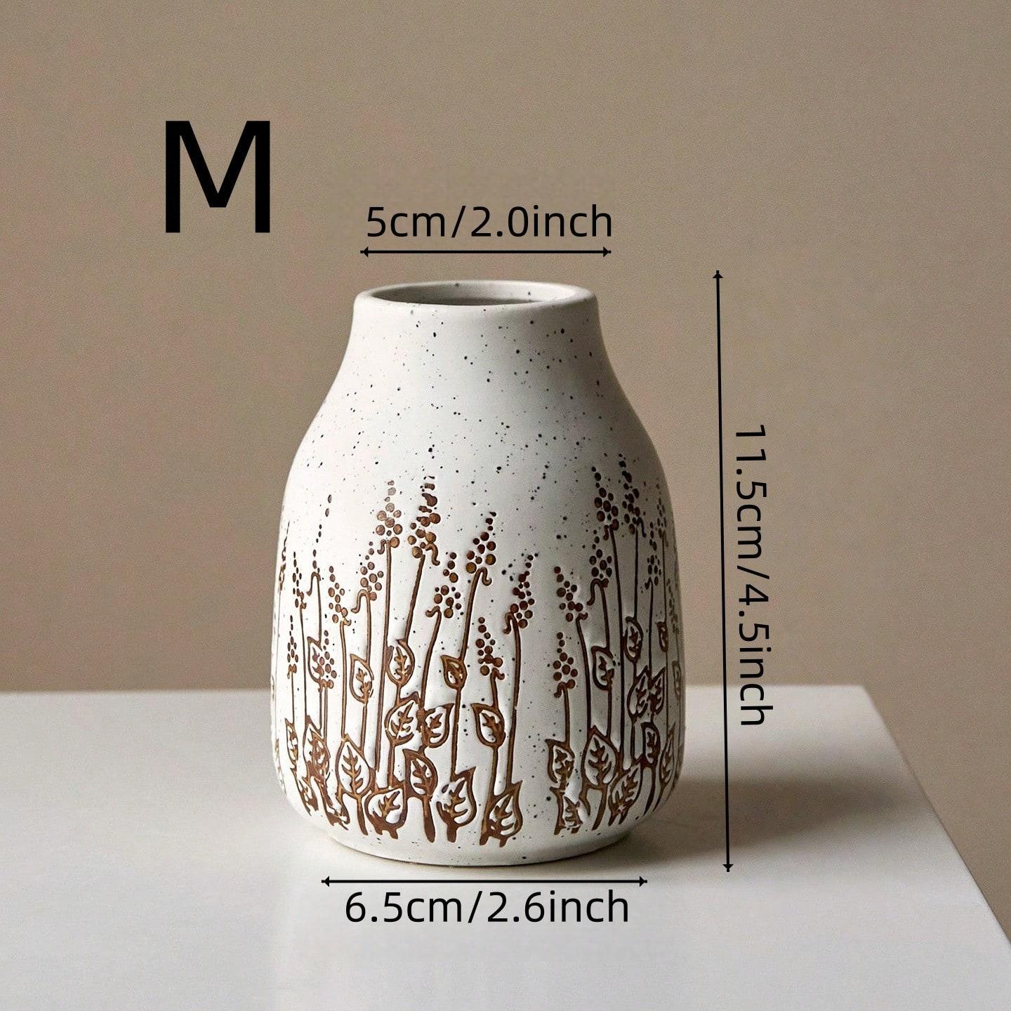 

Countryside Style Ceramic Small Vase Lavender Water Nourishing Vase Living Room Table Decoration and Accessories Home Decoration