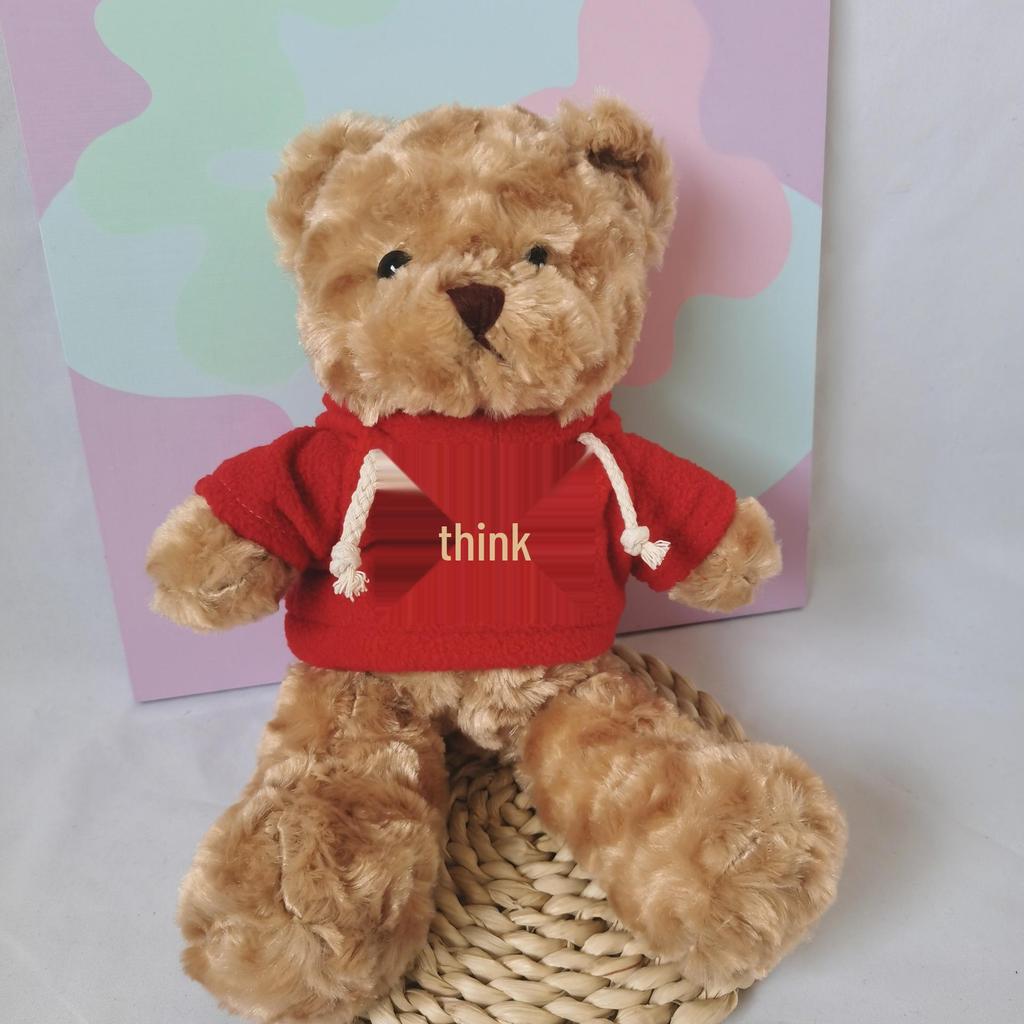 Umarmender Panda Teddybär mit Kleidung - Niedliche Plüschtierpuppe für Kinder