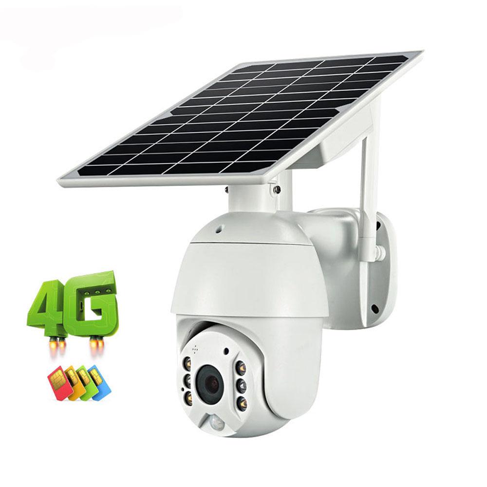 HD Wireless Solar Dome PTZ Camera: 4G/WiFi, Outdoor, Waterproof