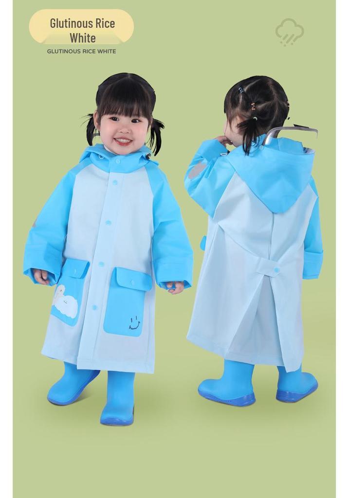 Full-Body Cartoon Rain Poncho for Boys & Girls - Perfect for Primary and Kindergarten Students