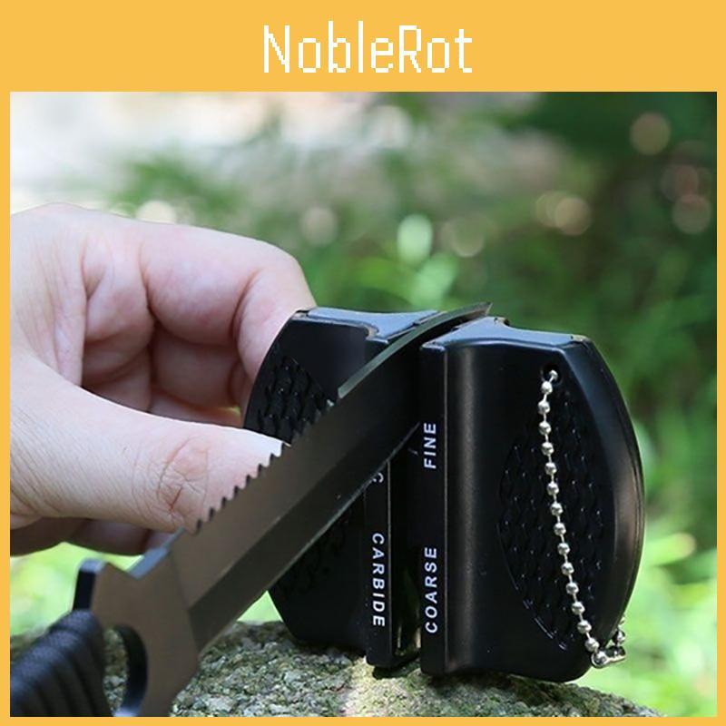 Compact Mini Knife Sharpener Portable Camping Tapered Knife Sharpening Stone Kitchen Tool In Vibrant Colors