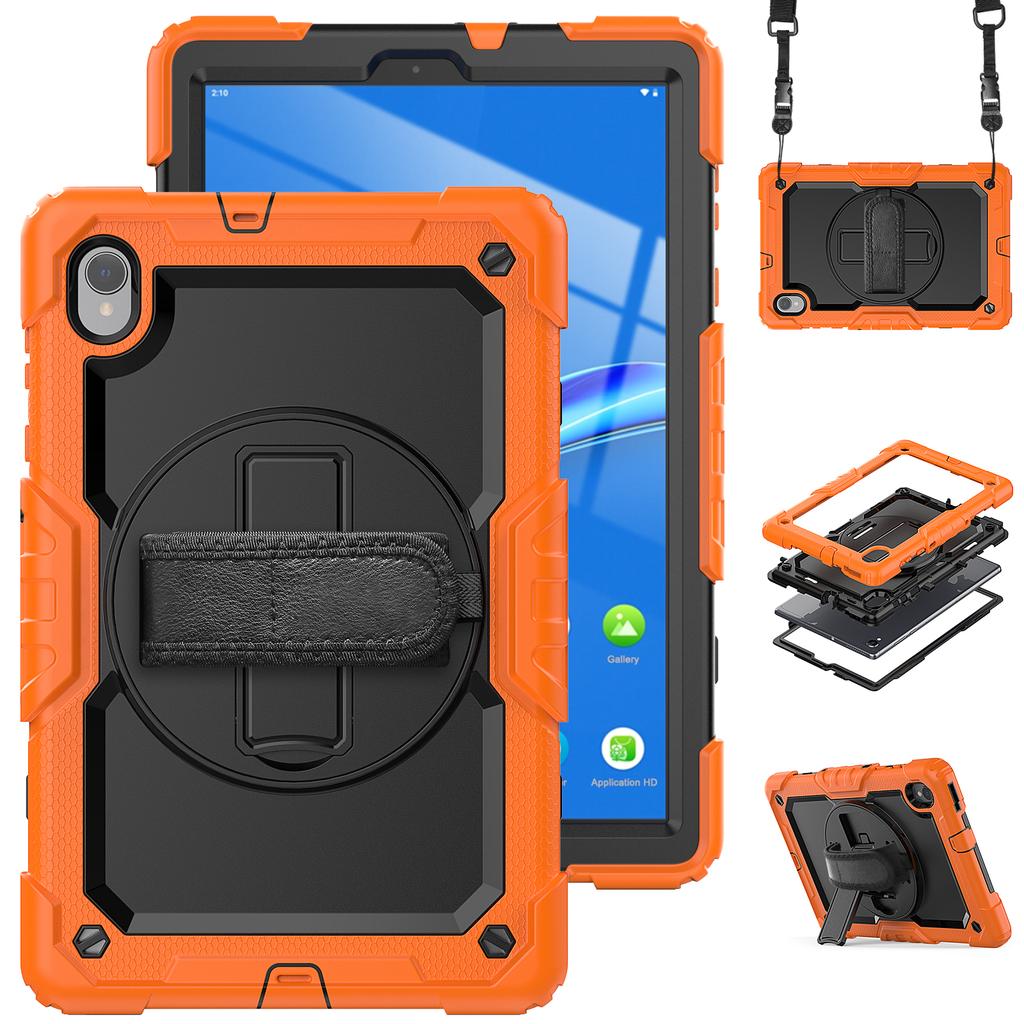 Capa com Suporte Rotativo Universal para Lenovo M10 Plus 2ª Geração TB-X606F X606X K10 TB-X6C6F X6C6X 10.3" com Protetor de Tela
