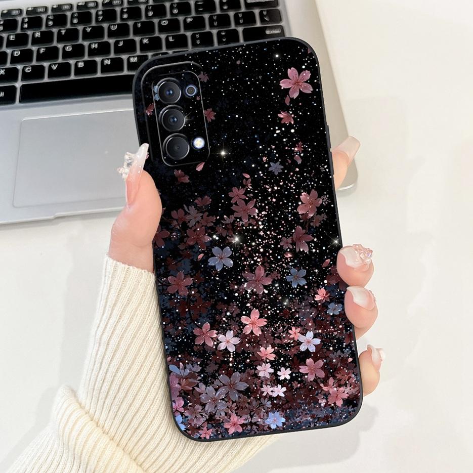 For Oppo Reno4 Pro 5G Case CPH2089 Luxury Candy Painted Cover Soft Silicone Phone Case For Oppo Reno 4 Pro Reno4 4G CPH2113 Bags