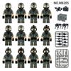 M8219 Out Of The Sky Plane Captain Police Figure Small Particles Building Block Children'S Toys