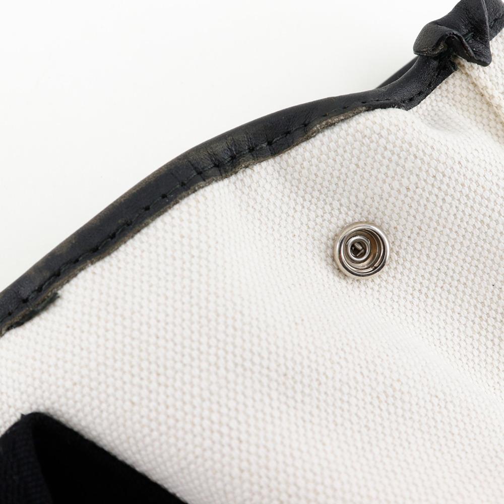 Balenciaga Cabas S Handbag Tote Bag White / Black Canvas Women Used