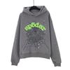 Spider Web Print Hooded Sweatshirt Unisex Oversized Streetwear Pullover 2025
