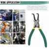 Professional Snap Ring Pliers Set 7Inch Heavy-Duty Internal/External Circlip Straight/ Bent Tips Durable Metal Construction