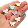 20pcs 12x18mm Enamel Butterfly Charms Pendant Small Alloy Metal DIY Jewelry Making Accessories for Earrings Necklace Bracelet