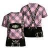 Men's Retro Texture Print Short Sleeve T Shirt Vintage Style Loose Fit Summer Casual Top for Daily Wear Oktoberfest Costume