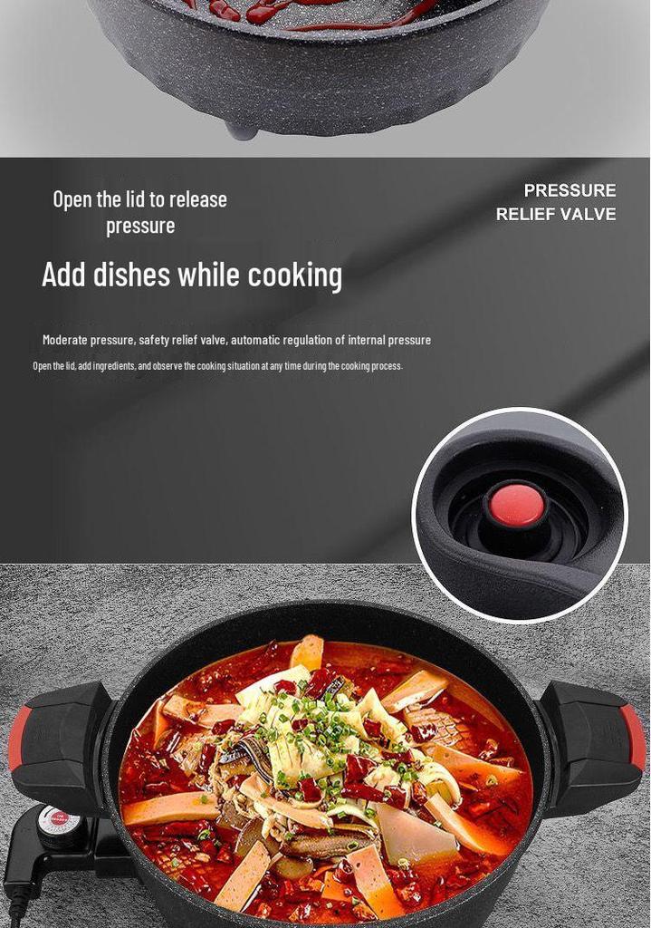 Multifunctional Non-stick Maifan Stone Pan for Steaming, Boiling & Pancakes