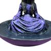 Meditating Witch Garden Bird Witch Wild Bird Feeder Purple Hat Seeds Tray