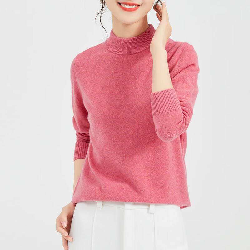 Damski sweter z golfem Jinjuan, 100% wełna merynosów