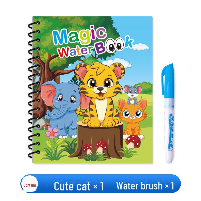 Reusable Water Magic Painting Book for Kids - Educational Art Activity for Boys