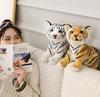 Simulation Baby Tiger Plush Toy Stuffed Soft Wild Animal Forest Pillow Dolls for Kids Birthday Gift