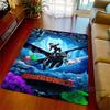 3DHow to Train Your Dragon themed printed rug, suitable for living rooms, bedrooms, sofas, balconies, gardens, etc. Large-sized