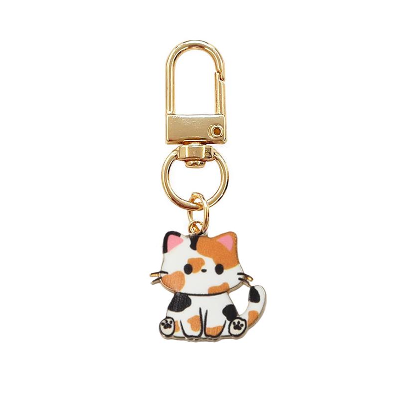 1PC Mini Key Charms Gifts Key Rings Chic Cartoon Pendant Women's Fashion Cat Keychain Cute Multiple Options Available
