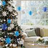 Winter Theme Snowflake Hanging Decor Pack of 6 for Festive Decoration